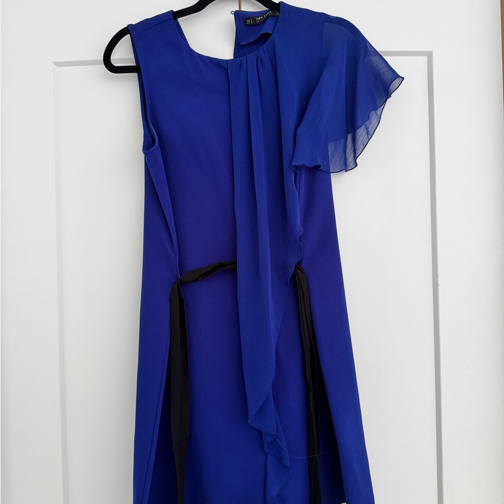 Zara One Shoulder Royal Blue Dress